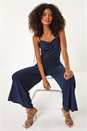 Navy  Dusk Sweetheart Lace Stretch Jumpsuit, Image 2 of 5