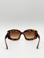 Brown Oversized Chunky Rectangle Sunglasses in Tortoise, Image 4 of 4