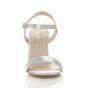 Silver AJVANI Silver High Heel Barely There Strappy Sandals, Image 6 of 6