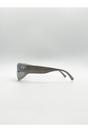 Silver Silver Racer Wrap Sunglasses, Image 3 of 4