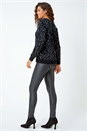 Black Rich Chenille Jumper, Image 4 of 5