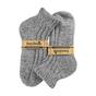 Grey 1 Pack Ladies Chunky Ribbed Low Cut Wool Blend Ankle Socks, Image 5 of 5