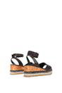 Brown XY LONDON Brown Platform Chunky Wedge Flatform Sandals With Ankle Strap, Image 4 of 6