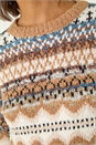 Biscuit Jacquard Soft Knit Jumper, Image 5 of 5