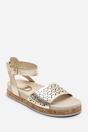 Gold Where's That From Gold Banyan Double Strap Flatform Sandal, Image 3 of 6