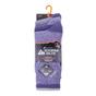 Purple 3 Pack Lightweight Cotton Hiking Socks, Image 5 of 5
