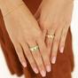 Gold Spero Gold Natural Textured Sterling Silver Evil Eye Ring, Image 4 of 6