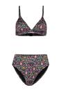 Multi Triangle Bikini Set with Adjustable Straps and High Waist Bottom, Image 2 of 4