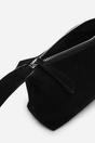Black 'Carmela' Suede Finish Sling Handbag with Adjustable Shoulder Strap, Image 3 of 5