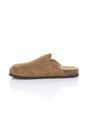 Tan AJVANI Tan Flat Footbed Sandals Mules, Image 3 of 4