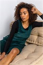 Forest Button Corduroy Pinafore Shift Dress, Image 1 of 5