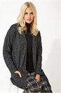 Black Longline Edge to Edge Cardigan, Image 1 of 5