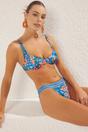 Multi WOVCOR Multi Textured Regular Waist Bikini Bottom with Minimal High Leg Fit, Image 1 of 3