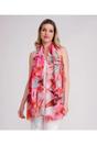 Light Pink Carla - Abstract Floral Print Scarf, Image 1 of 1