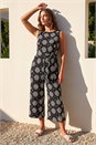 Black Petite Textured Jumpsuit, Image 1 of 4