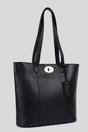 Black 'Elegante Firenze' Real Leather Tote Bag, Image 2 of 4