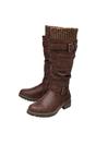Brown Juniper Knitted KneeHigh Boots, Image 3 of 4