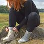 Grey 1 Pack Ladies Lightweight Soft Knitted 100% Pure Wool Bed Socks, Image 3 of 4