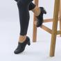 Black AJVANI Black Mid Heel Brogue Button Ankle Boots Shoe Boots, Image 5 of 6