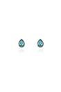 Aquamarine Cachet London Ran Silver Aquamarine Earrings, Image 1 of 2