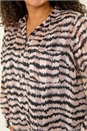 Pink Curve Animal Print Pocket Shirt , Image 5 of 5