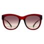 Red Cat Eye Transparent Burgundy Smoke Grey Gradient N2807, Image 1 of 3