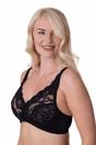 Black Camille Lingerie Black Soft Lace Cup Non-Wired Bra, Image 2 of 5