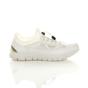White AJVANI White Lace Up Memory Foam Trainers, Image 2 of 6