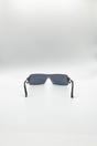 Black Flat Top Racer Rimless In Black, Image 4 of 5