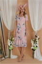 Silver Julianna Floral Print Bias Cut Dress, Image 3 of 3