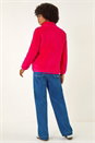 Fuchsia Soft Sherpa Fleece Jacket, Image 3 of 5