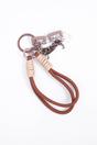 Brown Spotted Sausage Dog Clip On Bag Charm, Image 3 of 3