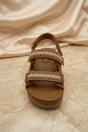 Brown Brown Gladiator Style Flat Sandals - Jessica, Image 2 of 2