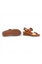 Brown Womens leather Summer Sandals-W8K-0555C1, Image 7 of 8