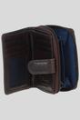 Chocolate Real Leather Compact Purse, Image 2 of 3