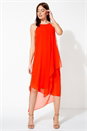 ORANGE Diamante Trim Layer Dress, Image 1 of 5