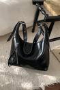Black 'Harley' Slouchy Shoulder Bag With Zip, Image 1 of 1