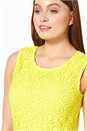 Yellow Lace Front Jersey Top, Image 4 of 5
