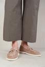 Khaki 'Pegasus' Slip On Trim Loafers With Accessory Detailing, Image 3 of 3
