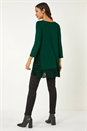 Forest  Velvet Animal Print Hem Tunic Top, Image 3 of 5
