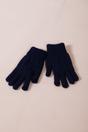 Navy Touch Screen Cable Knit Gloves - Fleece Lined, Image 4 of 4