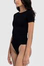 Black Basic Sculpting T-Shirt Smooth Fit, Image 3 of 5