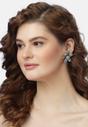 Pewter AVANT-GARDE PARIS Pewter Floral Stud Earrings, Image 4 of 5