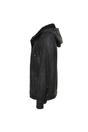 Black Ashwood Leather Black 'Nicola' Real Leather Hooded Jacket Women Coat, Image 3 of 5