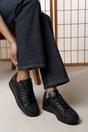 Black Yamileth Stripe Panel Detailed Trainer, Image 6 of 6