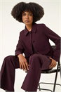 Burgundy Smart Buttoned Pocket Jacket, Image 6 of 6