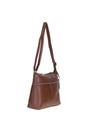 Brown 'Mourne' Sleek Real Leather Shoulder Bag, Image 3 of 5