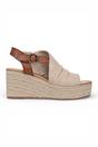 Beige Blowfish Malibu Beige Womens "Amira" Wedge Slingbacks Heel Sandals, Image 2 of 6