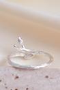 Silver Sterling Silver Leaf Wrap Ring, Image 4 of 4
