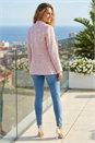 Pink Frayed Edge Boucle Check Jacket, Image 3 of 4